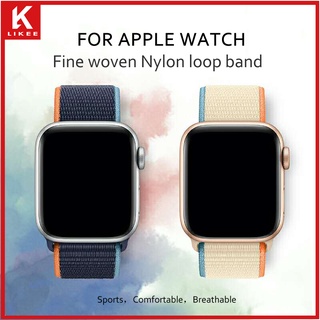 Trançado Loop Solo Strap Para Apple Série Relógio 7 6 SE 5 4 3 2 1 Faixa De Smartwatch Inteligente iWatch 45mm 41mm 44mm 40mm 38mm 42mm Nylon Cinto Elástico Pulseira