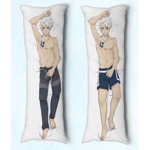 Travesseiro de Abraçar Body Pillow Dakimakura Tam 90X30 Anime Fairy Tail Lyon