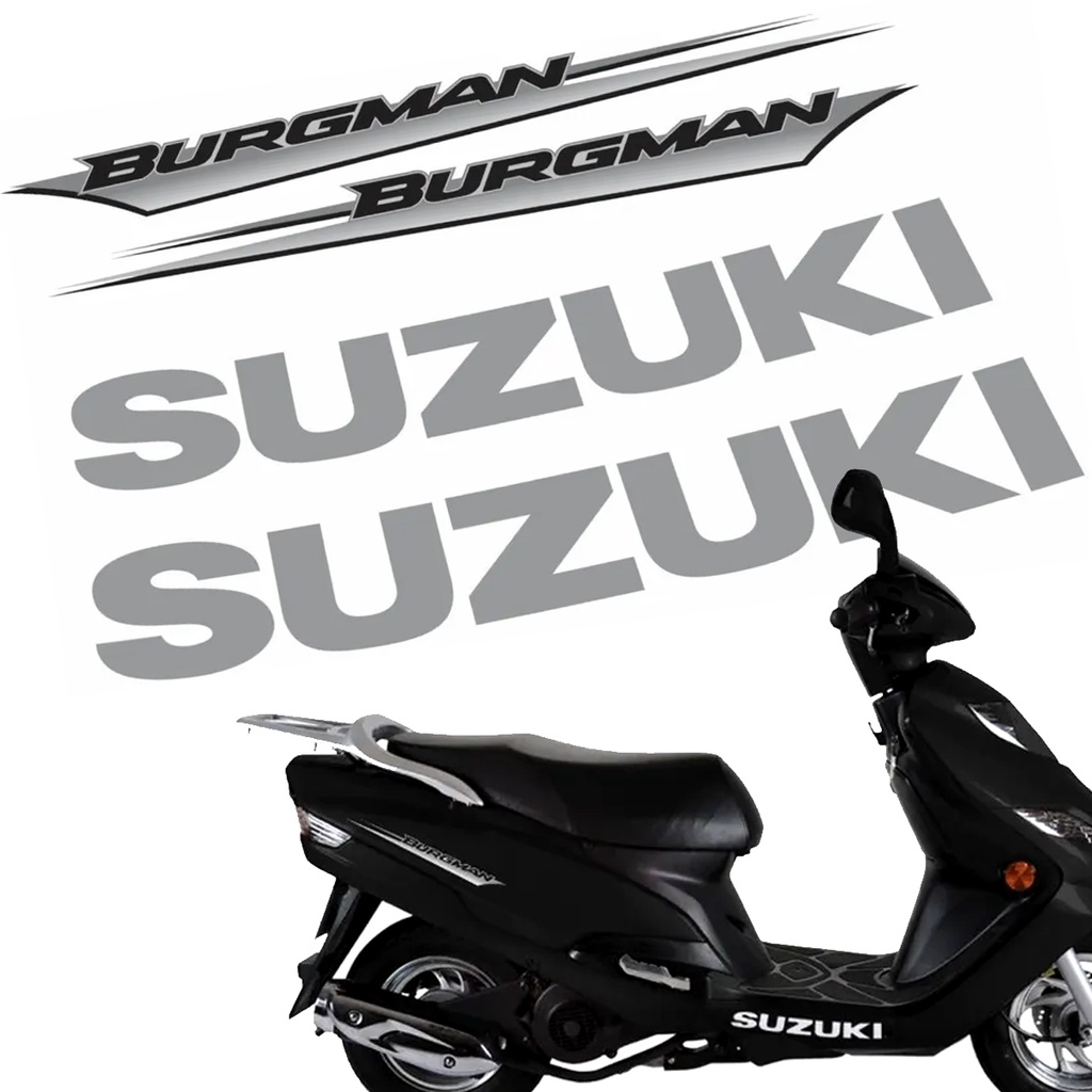 Kit Jogo Emblema Adesivo Suzuki Burgman 2005 A 2009