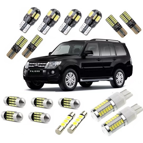 Kit Lampadas Led Premium Pajero Full Pingo Teto Placa Ré Shopee Brasil