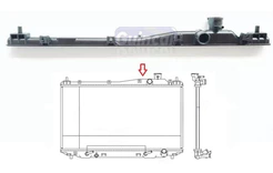 Caixa Superior Radiador Honda Civic 1.7 / 2001 - 2005