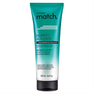 Condicionador Match Respeito aos Lisos 250ml O Boticário