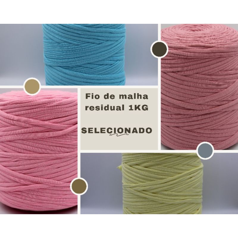 Fio de malha residual selecionado 1kg Bella Fios | Shopee Brasil