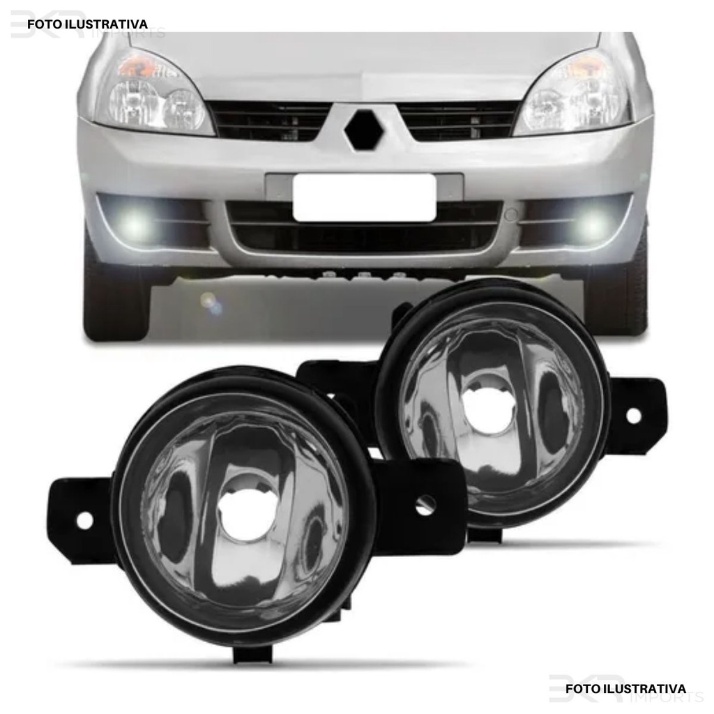 Par Farol De Milha Auxiliar Clio Hatch Sedan 2003 A 2011 em Oferta na Shopee
