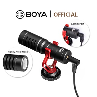 BOYA BY-MM1 Microfone Condensador 3.5mm Para Celular e Tablets DSLR PC em Oferta na Shopee