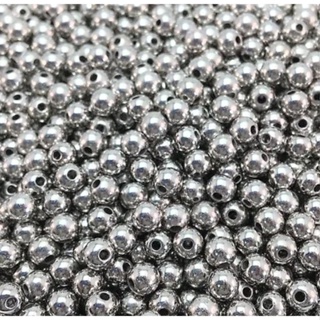 1.000 Perolas 6mm Cor Prata , Perolas falsas para Artesanato decoração em Oferta na Shopee