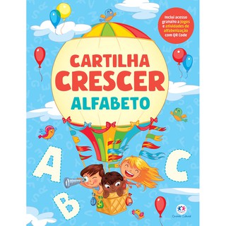 Livro Cartilha Crescer Alfabeto 128 Páginas Ciranda Cultural