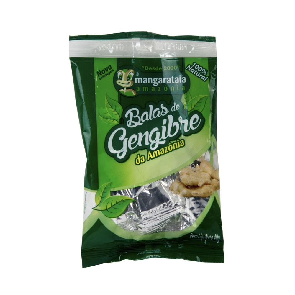 Balas de Gengibre Tradicional 40g - Mangarataia em Oferta na Shopee
