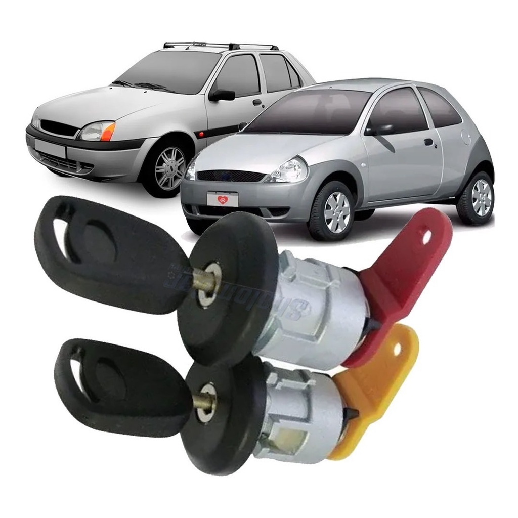 Par Cilindro Porta Ka Fiesta 1996 a 2006 Courier 1996 a 2016 em Oferta na Shopee