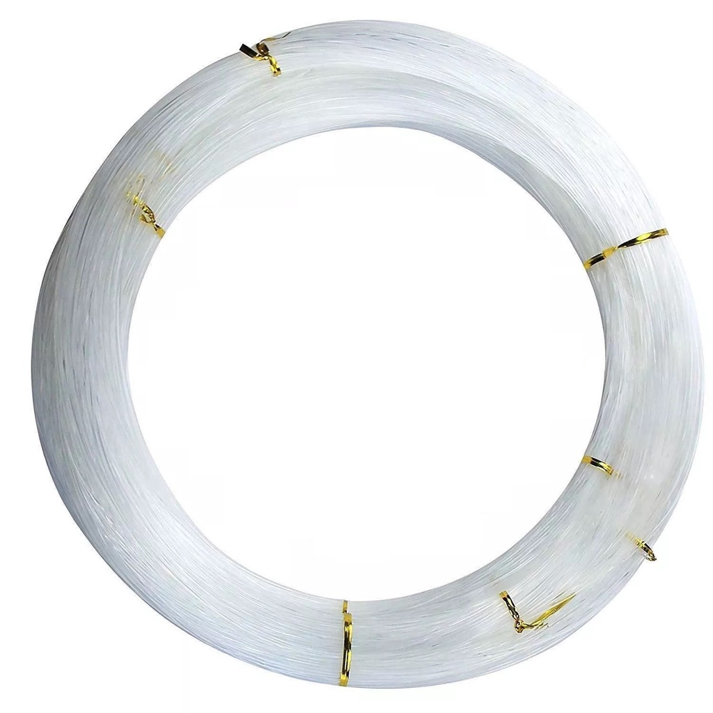 Linha Nylon Monofilamento Para Pesca Meada 1,40mm 140mm Branco 500 Metros Profissional