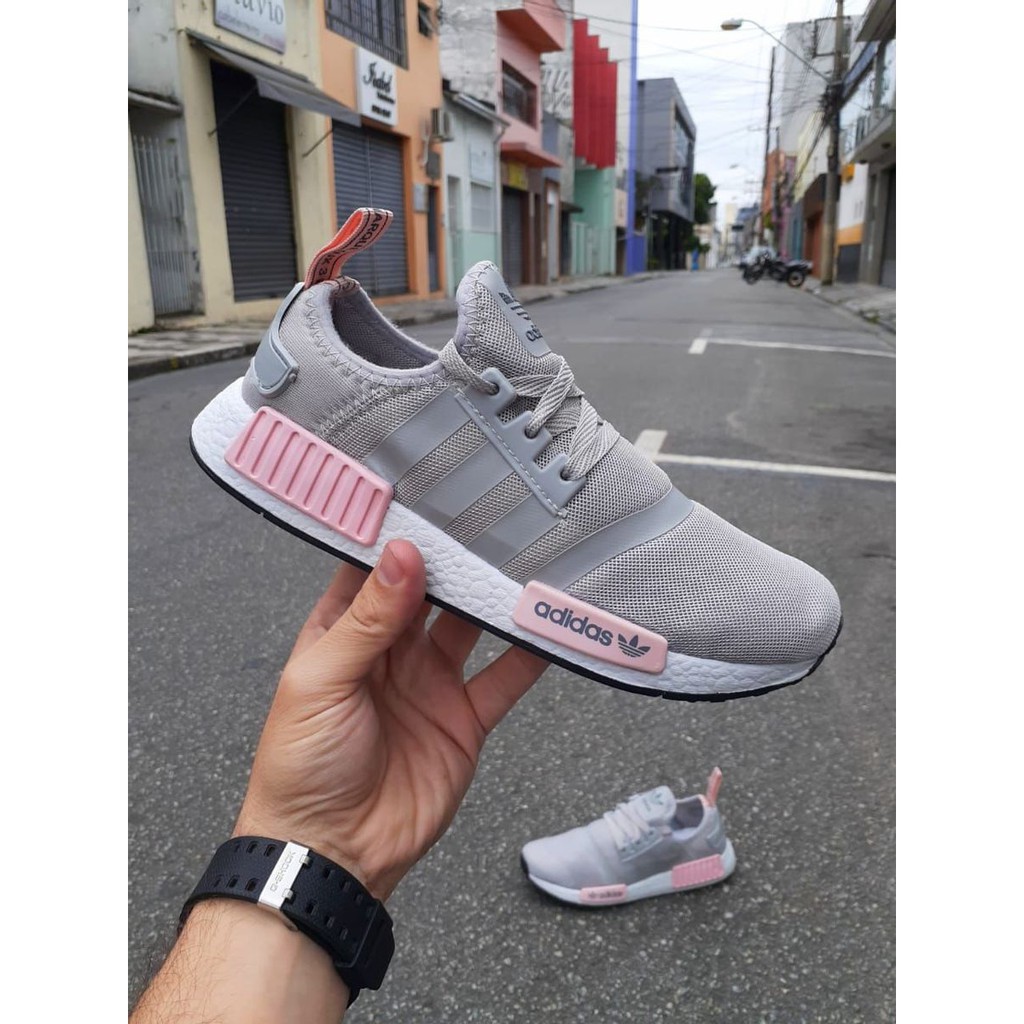 nmd cinza e rosa