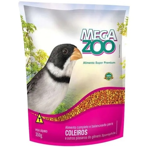 Ração Extrusada Super Premium P/ Coleiros 350g - Megazoo em Oferta na Shopee