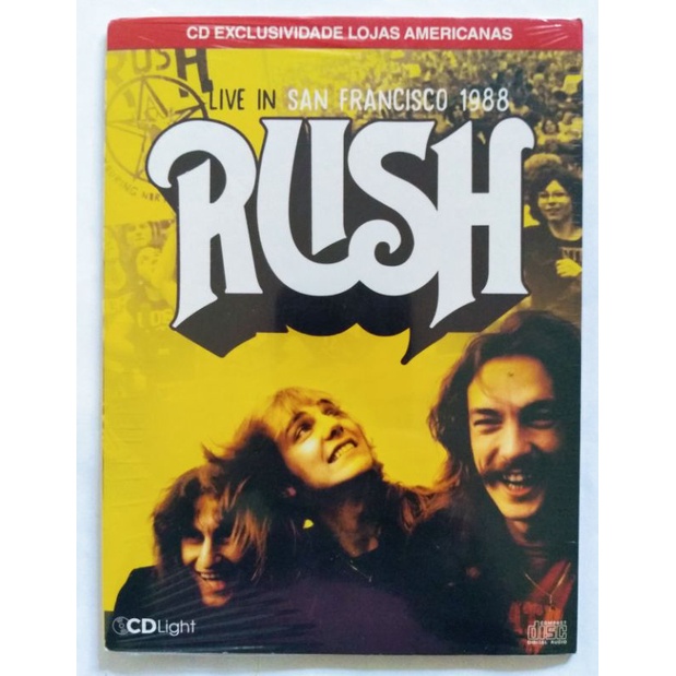 Cd Rush - Live In San Francisco 1988 - Lacrado e Original. (RARIDADE) cd light.