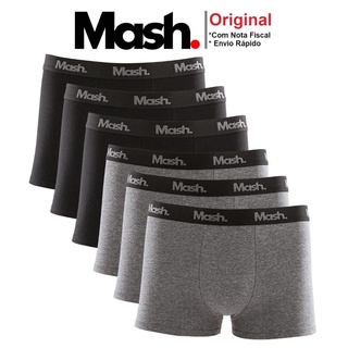 Kit Com 6 Cuecas Boxer Mash Box Em Algodao Masculino Otima Qualidade - Com NF - Envio Imediato