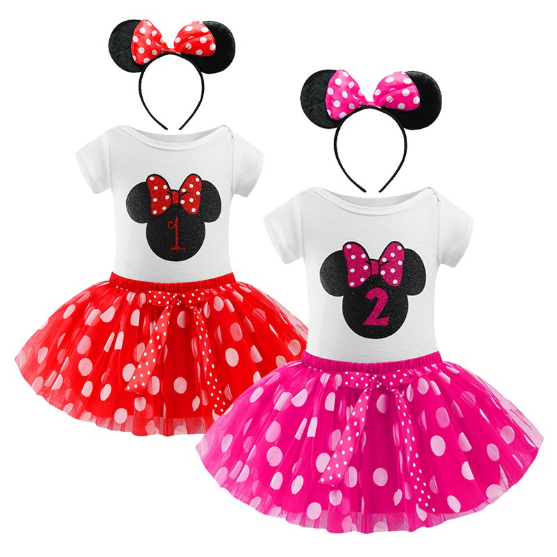 roupa da minnie para bebe de 1 ano