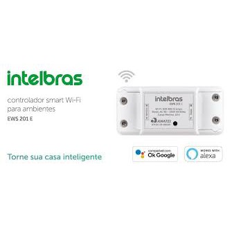 CONTROLADOR SMART WIFI P AMBIENTES  INTELBRAS MODELO EWS 201 E 01   100% ORIGINAL DA INTELBRAS