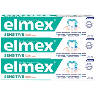 Kit C/ 3 Cremes Dental Elmex Sensitive 110g