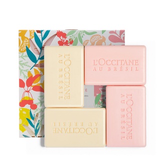 Kit 4 Sabonetes Perfumados em Barra Vivre Loccitane Au Bresil (2 fragrâncias)