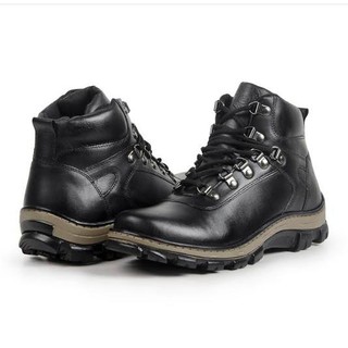 Coturno Masculino Adventure em Couro Legítimo Oferta Queima de Estoque
