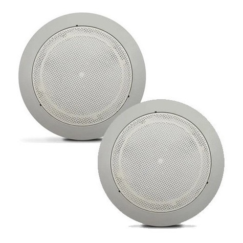 2Un Arandela Redonda Tela de Plástico Perfurada Não Enferruja Perfeita para Embutir 6 Polegadas sem alto falante