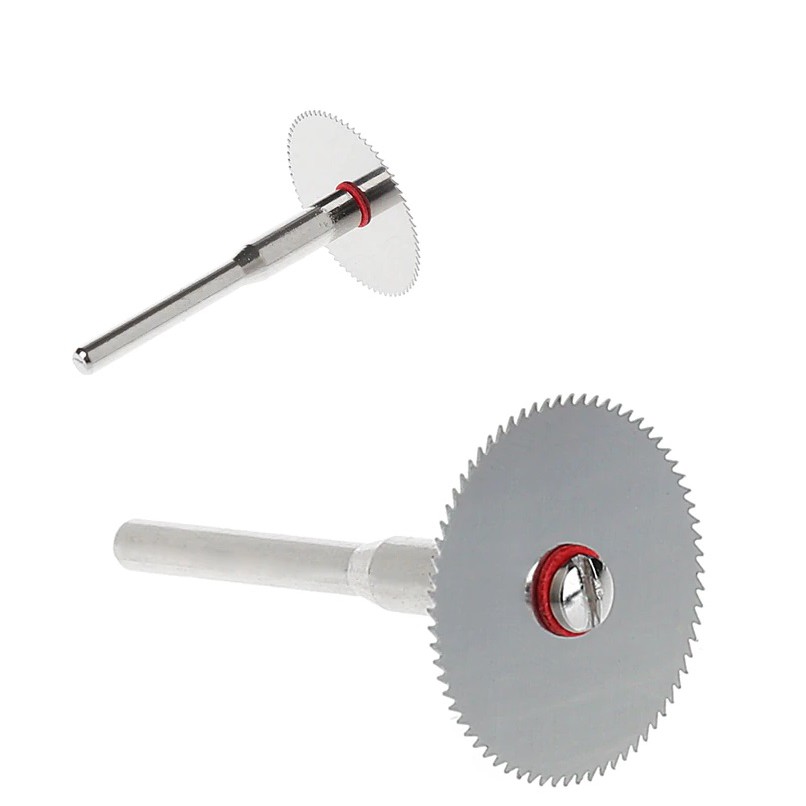 Kit Disco De Serra Circular 25mm+Haste P/ Micro Retifica Dremel 10peças
