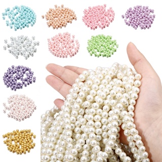 100pçs 4 6 8 10mm Simulação De Vidro Colar De Pérolas Pulseira DIY em Oferta na Shopee
