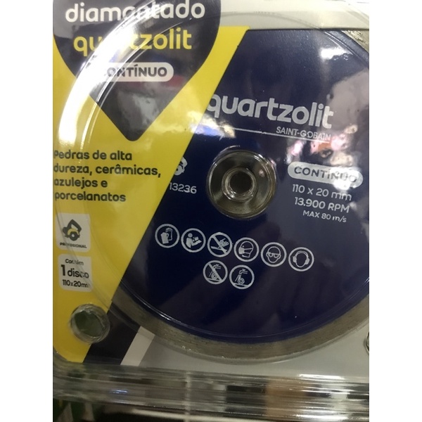 Disco Diamantado,  para Pedras de alta dureza, Cerâmica,Azulejo e Porcelanato, Continuo.