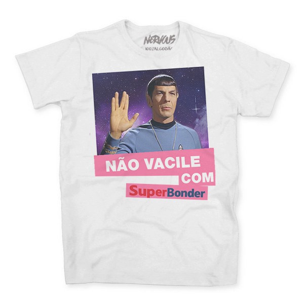Camiseta Algodao Engraçada Super Bonder Spock Star Trek Nerd Geek Nervous