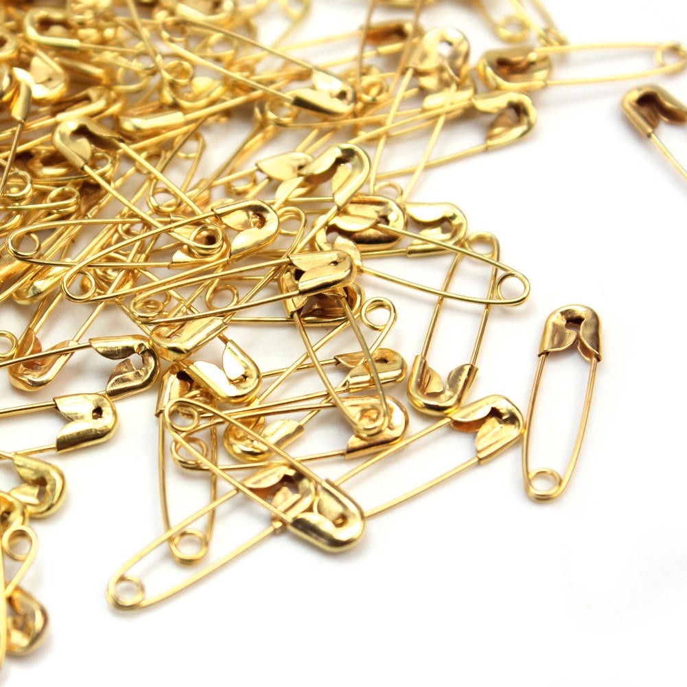 Alfinete De Segurança Dourado Tamanho 000 Lulitex - 100 Un