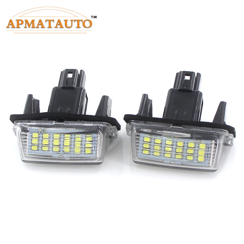 2PCS CANbus Branco Para Toyota Yaris/Vitz Camry Corolla Prius C Ractis Verso Vios LED Licença De Número De Placa De Luz