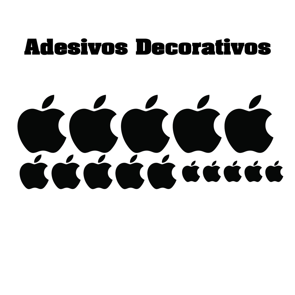 Adesivos Decorativos Kit Maçã Apple Para Carro/Moto em Oferta na Shopee