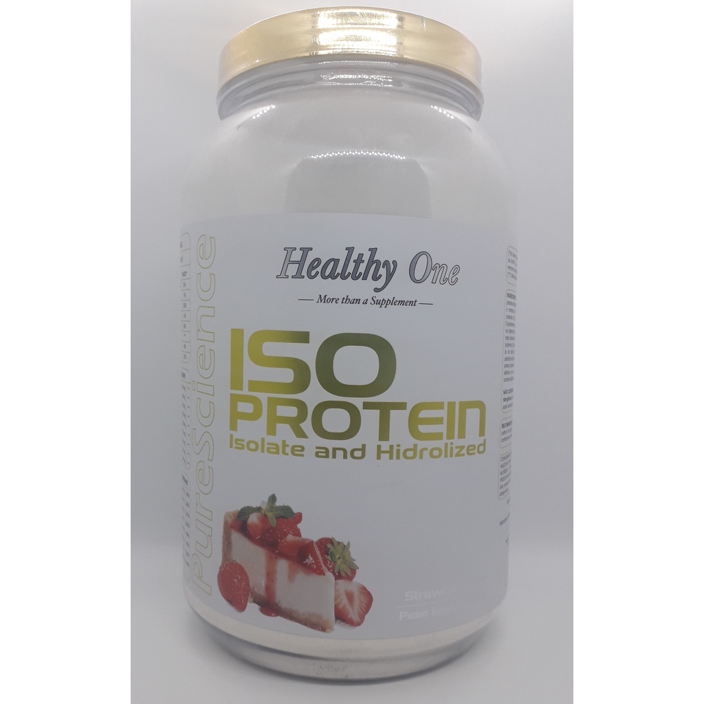 Iso Protein Whey Isolado E Hidrolizado Healthy One 900gr - sabor Morango