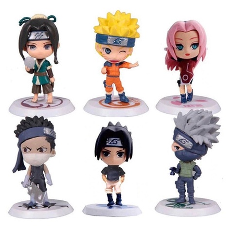 Boneco Action Figure 7 cm Naruto Shippuden Sasuke Sakura Kakashi Haku Zabuza - Valor Unitário - Pronta Entrega!
