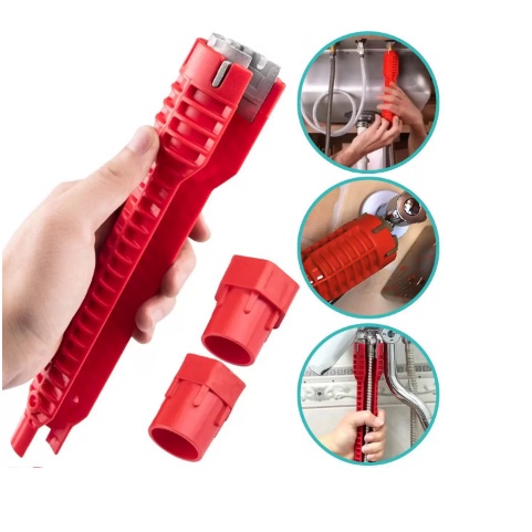 Chave de Grifo Inglesa Universal Hidráulica Ferramenta Multifuncional 8 em 1 Pia Torneira Sifão Cano em Oferta na Shopee
