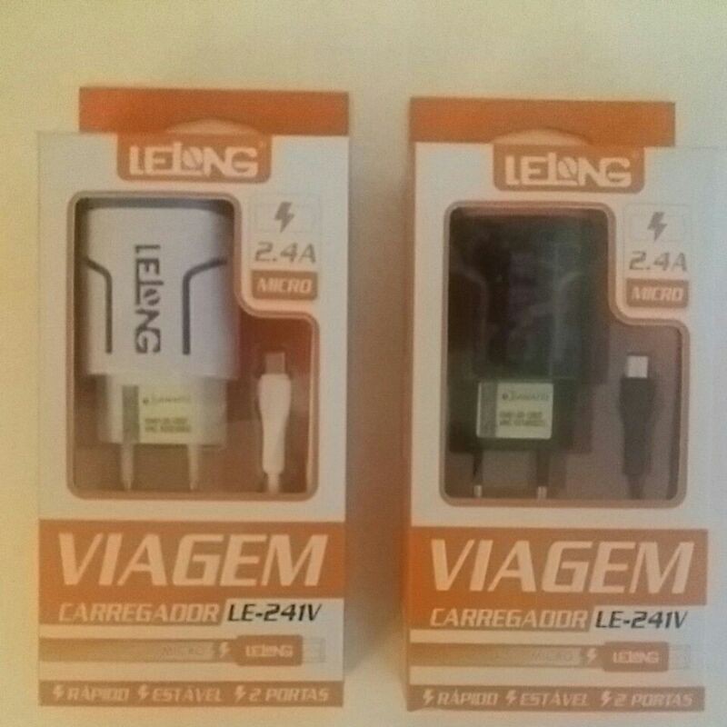 Kit 15 Carregadores V8/micro Sd Original Barato com 2 Saidas Usb 2.4A