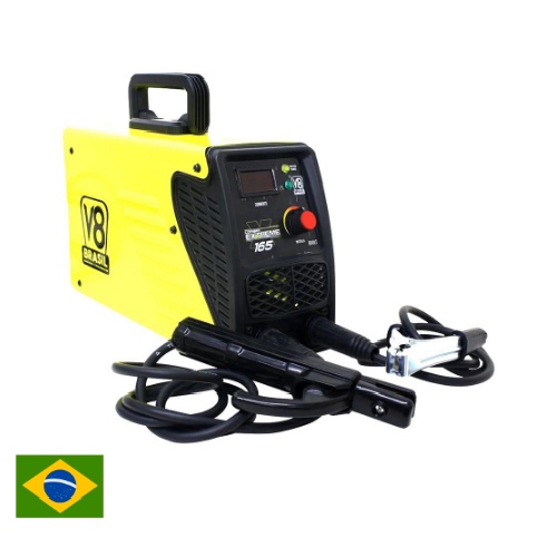 Inversora maquina de solda Combat Extreme 165 160A Bivolt - Super Eficiente V8 Brasil