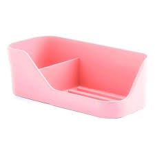 Porta Detergente Sabão e Esponja - Organizador de Pia Suporte Para Detergente Cozinha New Plastic Cores Diversas