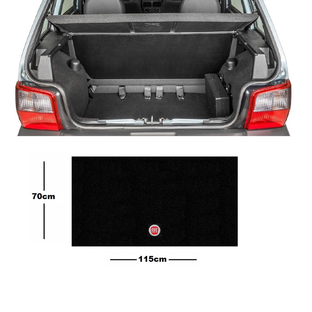 Tapete Porta Malas Carpete Universal Fiat Modelável Carro Antigo Moderno Barato Uno Palio Argo Mobi