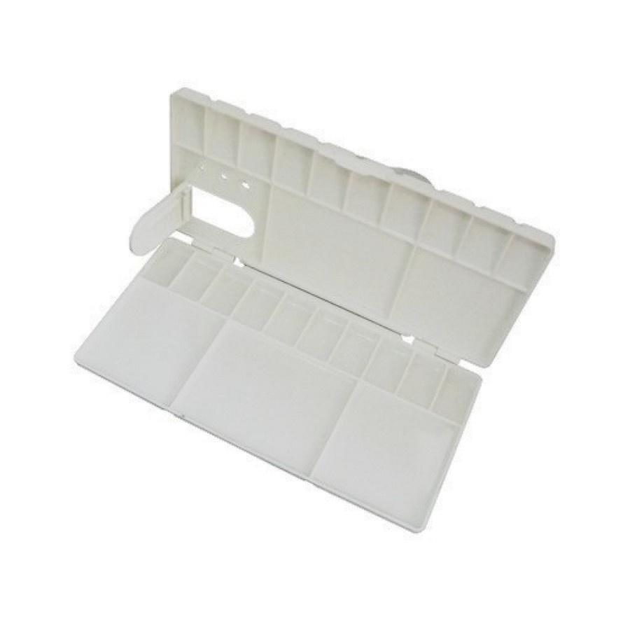 Godet C/ Tampa 25 Cavidades+apoio Pincel 10x20cm Sinoart