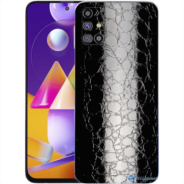 Samsung Galaxy M Ultra Adesivo Skin Pelicula Protetora Couro Black