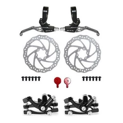 KIT FREIO A DISCO MECÂNICO 160MM COM MANETE DE ALUMÍNIO