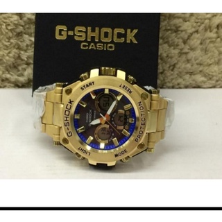Relógio masculino Casio Aço Inoxidável Dourado Analógico e Digital Vem na Caixa Top na Promoção