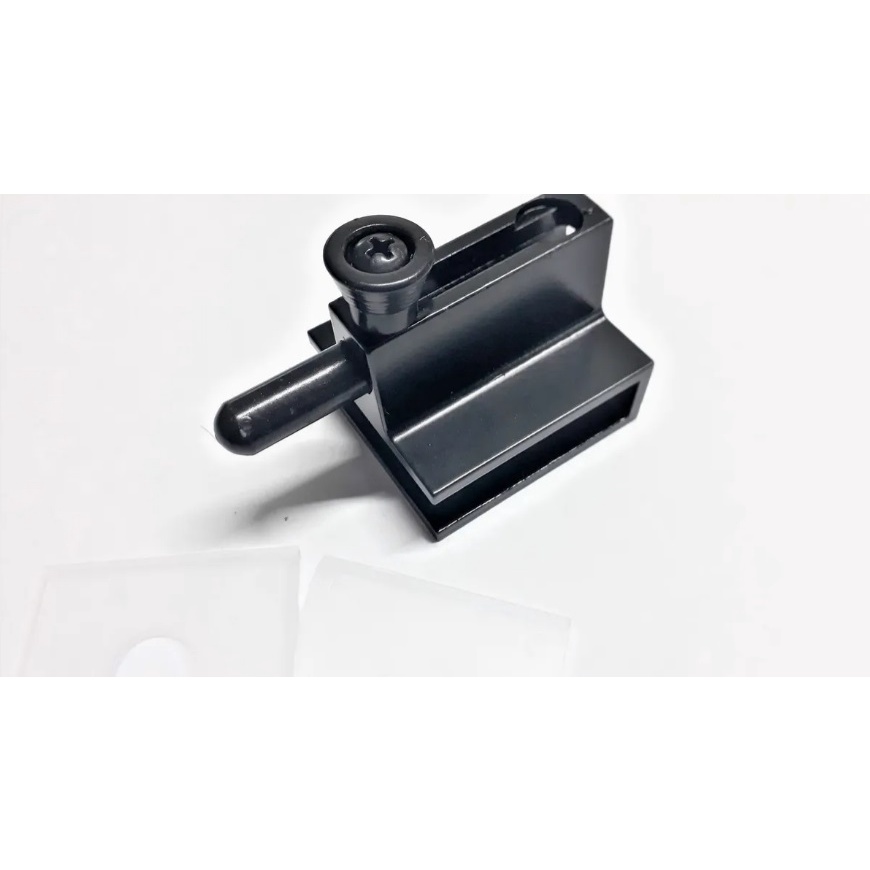 1800 Trinco De Pressão Para Porta De Vidro De Abrir Preto
