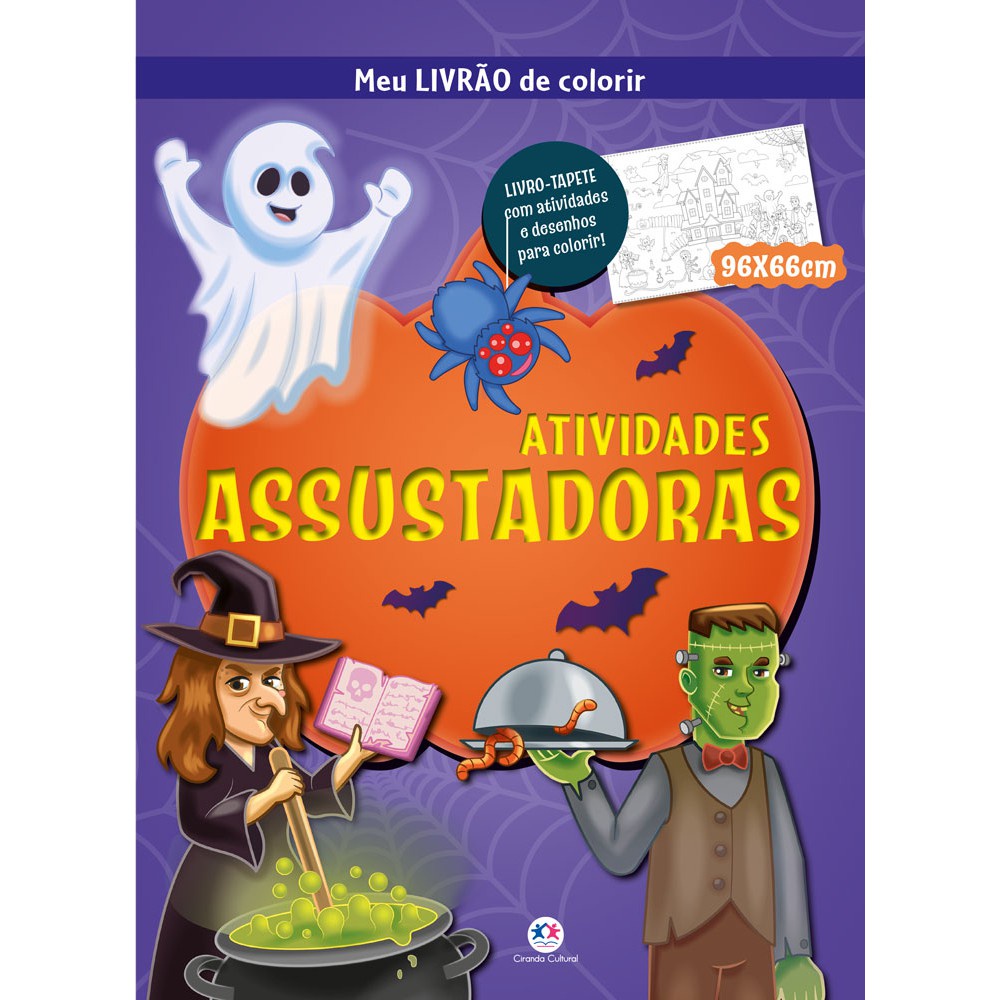 Livro - Atividades assustadoras - Meu livrão de colorir