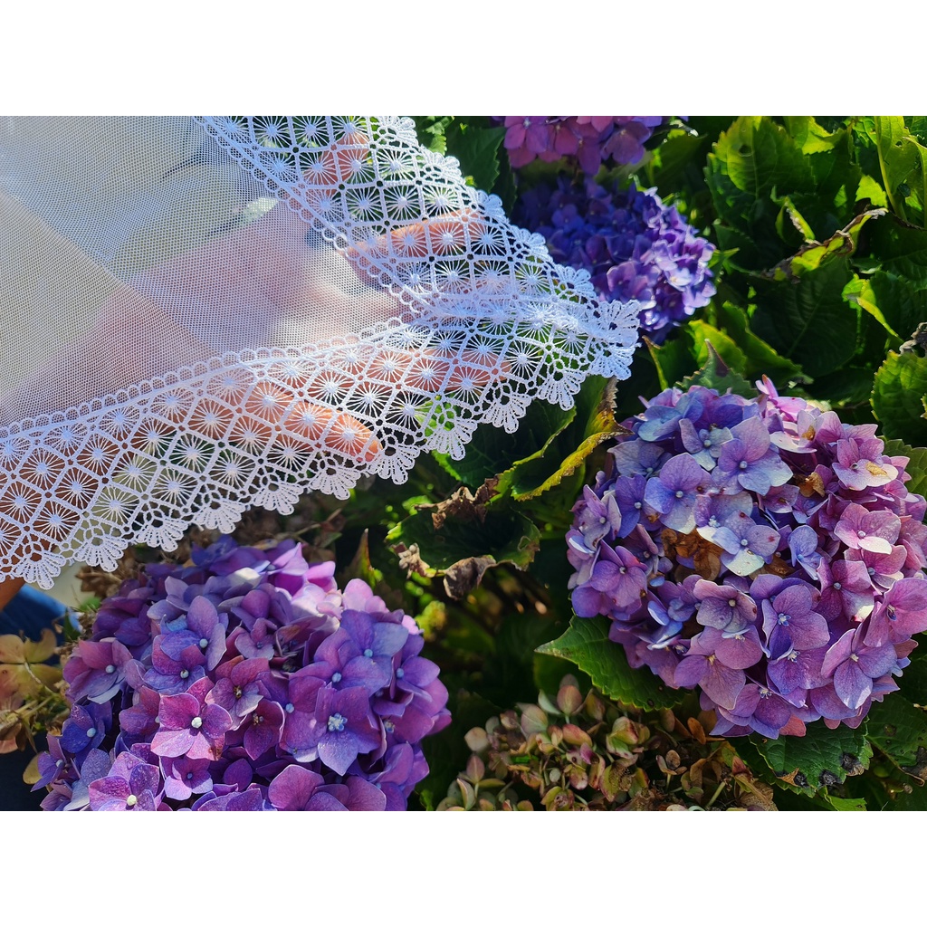 Véu Ccb Congregação Renda Guipir - NYL38 em Oferta na Shopee