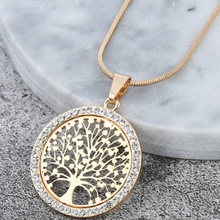 Colar Árvore Presente Delicado Vida Detalhes Dourado M1710