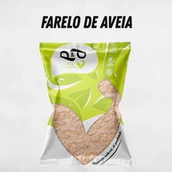 Farelo de Aveia 500g- Fonte de Fibras Vegano Alta Qualidade