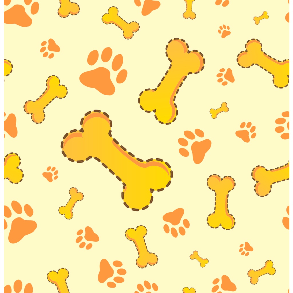 Papel de Parede Pet Shop Osso Cachorro Vários Tamanhos FOF61