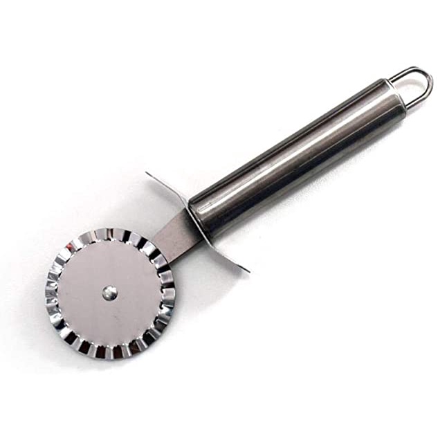 Cortador de Pastel e Massas Carretilha Fechador em Aço Inox