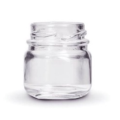 KIt 12x  Unidades Pote Vidro Redondo 40ml Tampa - Lembrancinha Brigadeiro Vela Tempero Doce Mel Geleia